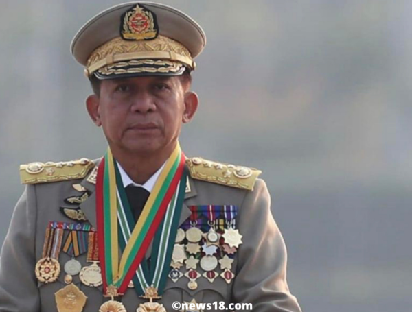 Juntaasjefen i Myanmar