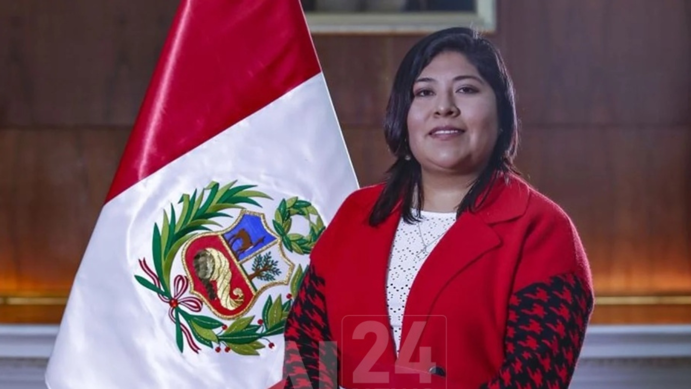 Betssy Chavez, eks-statsminister i Peru. Foto: Al24News