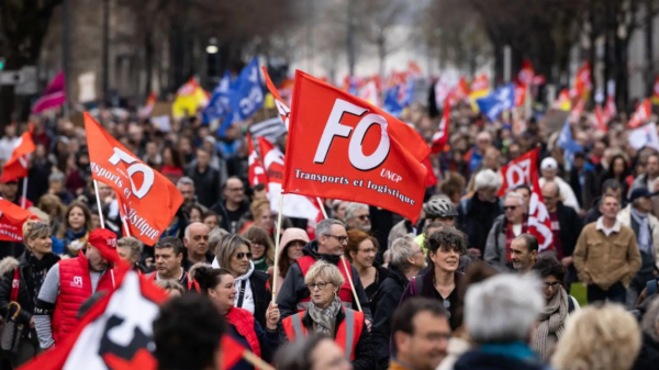 Protest i Frankrike. Foto: AFP