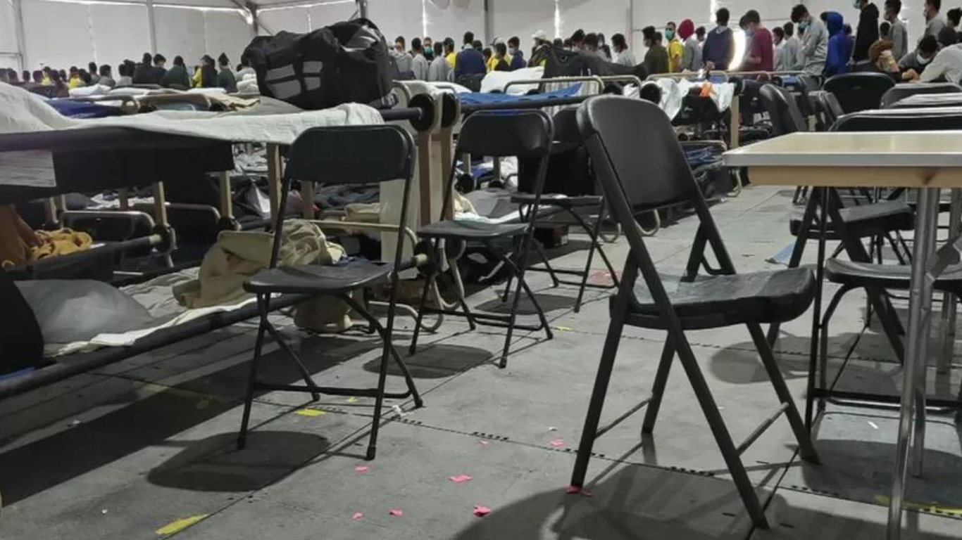 Interneringssenter i USA. Foto: BBC