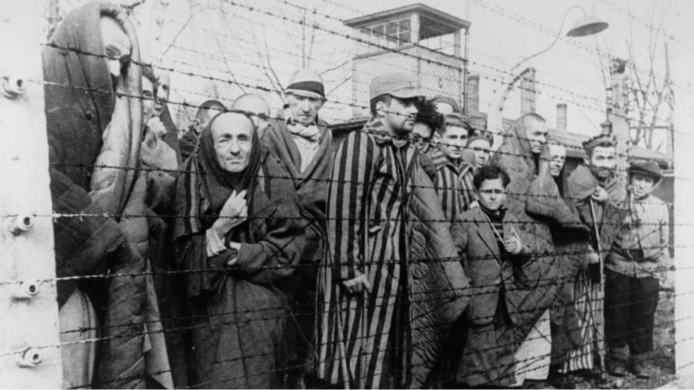 En konsentrasjonsleier i Auschwitz. Photo: NTB