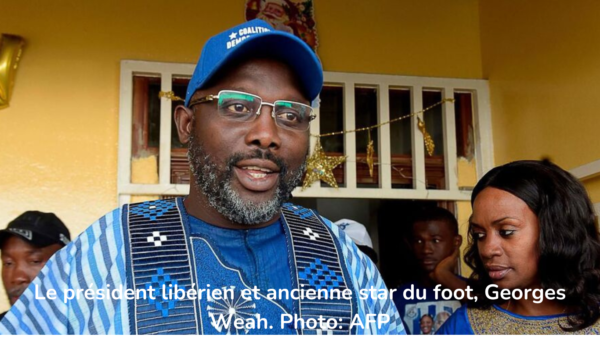 Liberisk president Georges Weah. Foto: AFP