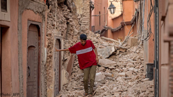 Ødeleggelser som følge av jordskjelvet i Marokko. Foto: AFP