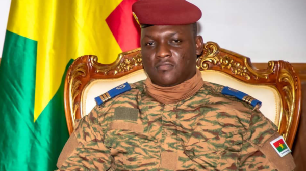 Burkina Fasos juntasjef Ibrahim Traoré. Foto: msn