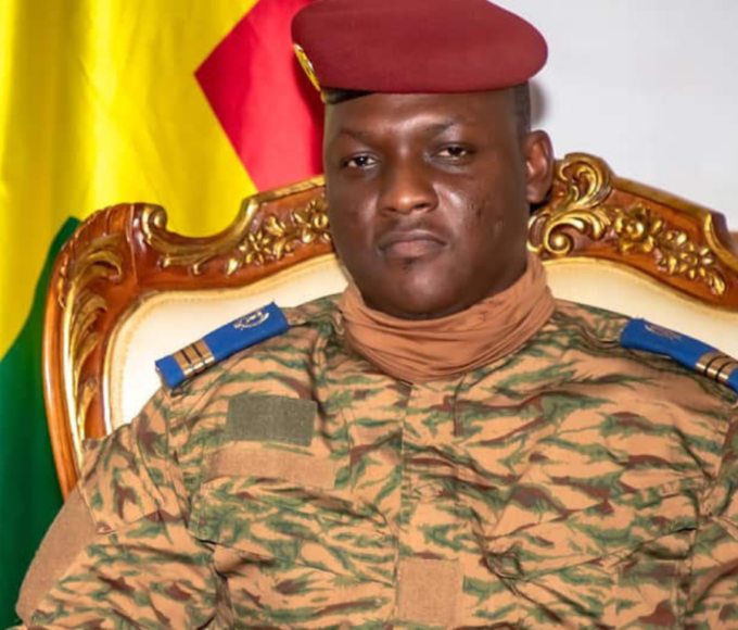 Burkina Fasos juntasjef Ibrahim Traoré. Foto: msn